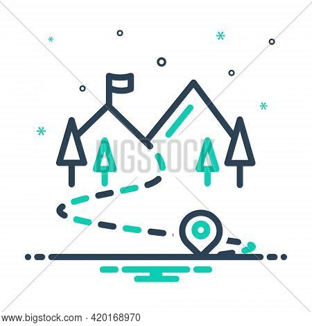 Mix Icon For End Ending Conclusion Finish Cessation Closing