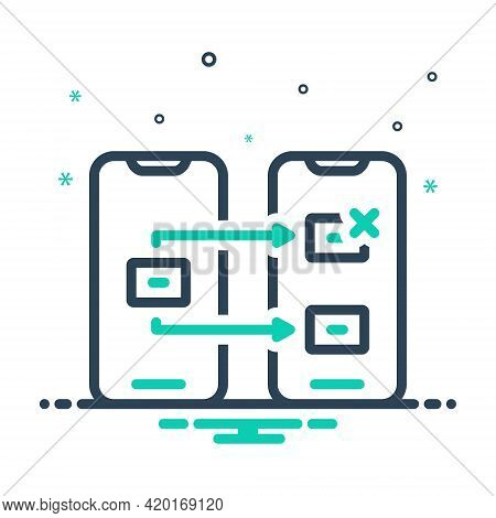 Mix Icon For Reassign Reappoint Assign Handover