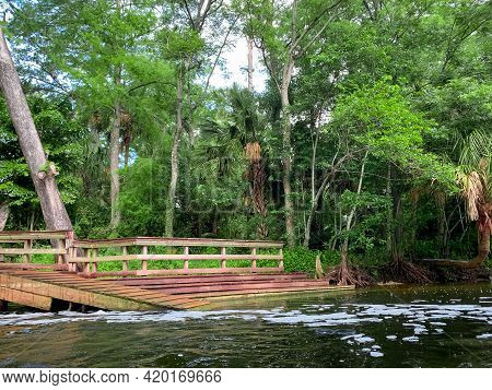 Dam And Waterfall On The Loxahatchee River