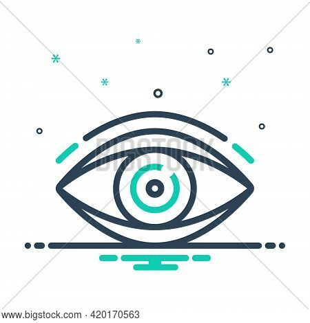 Mix Icon For Vision See View  Look Sight Watch Eyesight Dristi Peep