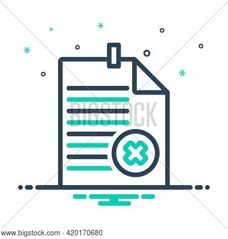 Mix Icon For Fail Failure Fiasco Hoodoo Setback Report