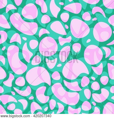 Abstract Background With Translucent Flowing Shapeless Liqued Drops