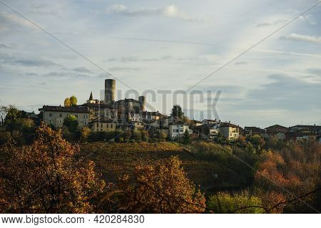 View Of Castiglion Falletto, Piedmont - Italy