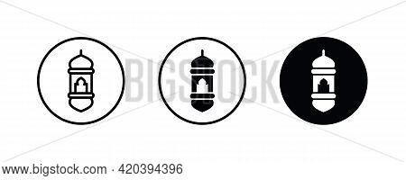 Lantern Icon, Islamic, Ramadan, Eid Al-fitr, Eid Al-adha.chinese, Arabic Lanterns Muslim Antique Lam