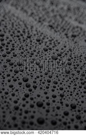 Hydrophobic Effect On Car Varnish After Using Ceramic Coating.