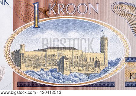 Toompea Castle From Estonian Money - Krooni