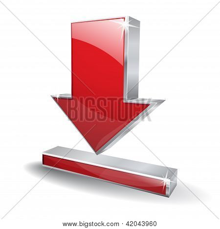 3D download vektor blank ikon