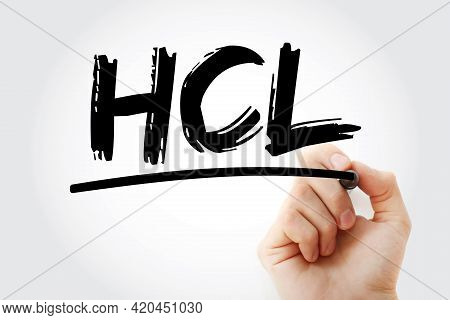 Hcl - Hardware Compatibility List Acronym With Marker, Technology Concept Background