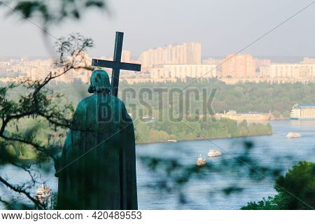 Prince Vladimir On A Hillside In Kiev Overlooking The Dnieper