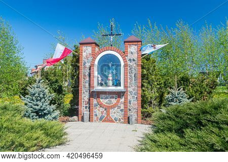 Krzywe Kolo, Poland - May 12, 2021: Chapel Of Virgin Mary.