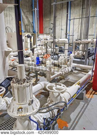 At A Wastewater Treatment Plan In Usa