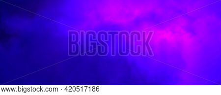 Abstract Gradient Sky Background. Dreamy Pink-purple Sky Background. Romantic 3D Scene. Neon Light B