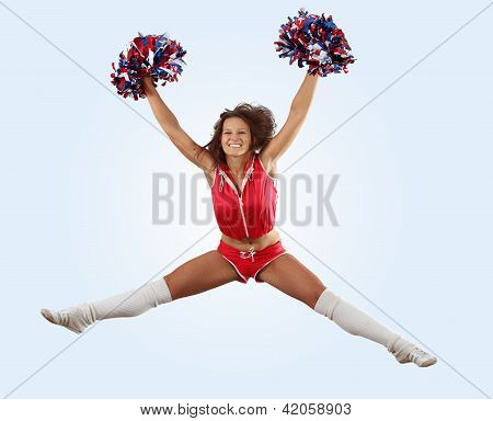 menina de claque salto