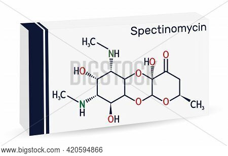 Spectinomycin Molecule. It Is Pyranobenzodioxin , Aminocyclitol Aminoglycoside Antibiotic. Used For 