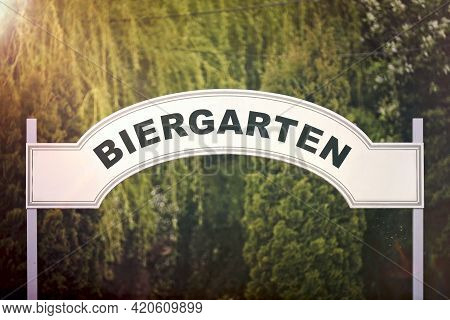 Sign With German Inscription 