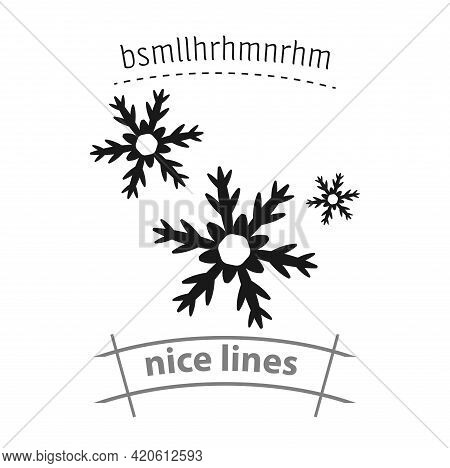 Snowflake Simple Vector Icon. Snow Isolated Icon