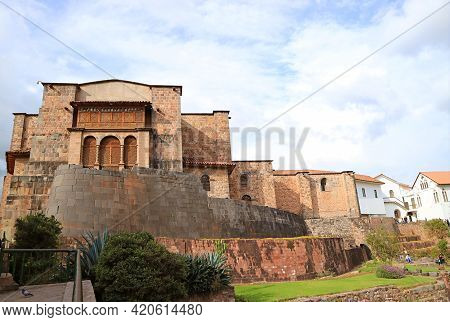 Coricancha With The Convent Of Santo Domingo, A Remarkable Landmark In The Historic Center Of Cusco,