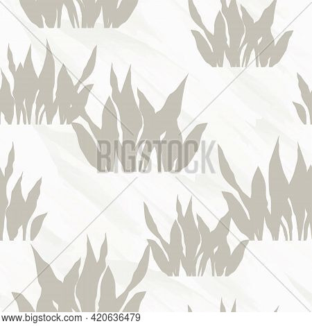 Abstract Seamless Pattern With Leaves. Vector Fail.