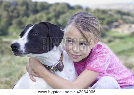 Girl With Dog