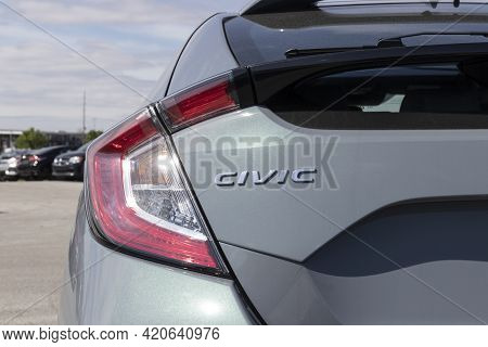 Kokomo - Circa May 2021: Honda Civic Display. The Honda Civic Is One Of The Top 25 Cars Sold In The 