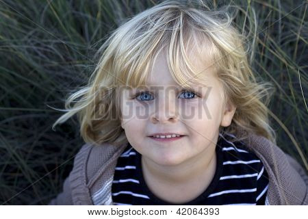 Portrait Of Beautiful Little Child