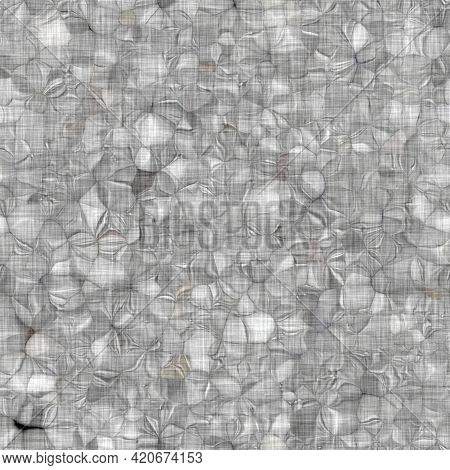 Rustic Blotched Charcoal Grey French Linen Woven Texture Background. Blobby Neutral Old Vintage Clot