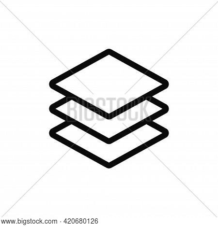 Layers Icon Isolated On White Background. Layers Icon In Trendy Design Style For Web Site And Mobile