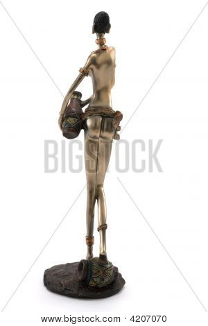 Estatuilla de bronce mujer