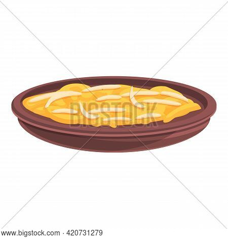 Korean Salad Icon. Cartoon Of Korean Salad Vector Icon For Web Design Isolated On White Background