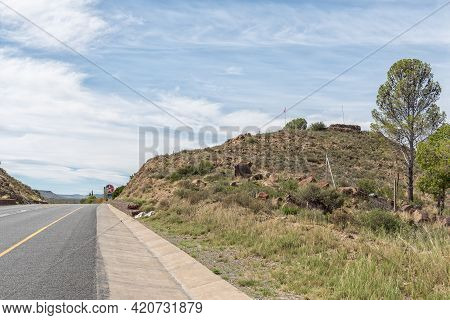 A British Fort Is Visible On Flag Hill, Also Called Vegkop, Next To Road N1 In Richmond In The North