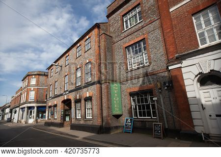 The Lamb Arcade And Other Buildings In Wallingford, Oxfordshire In The Uk, Taken On The 30th March 2