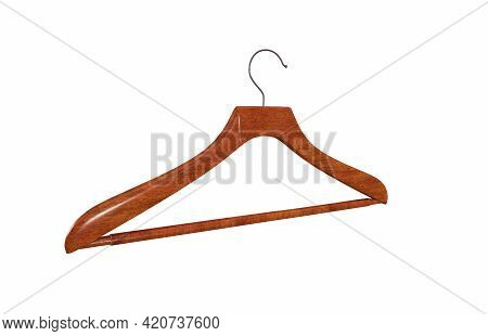 Cloth Hanger. 3d Illustration Isolated On White Background