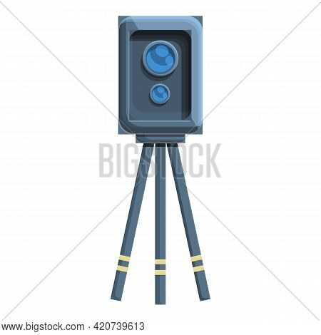 Speed Radar Tripod Icon. Cartoon Of Speed Radar Tripod Vector Icon For Web Design Isolated On White 