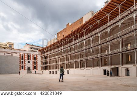 Madrid, Spain - May 1, 2021: The Beti Jai Fronton In Madrid. It Is A Sport Venue In Neo-mudejar Styl