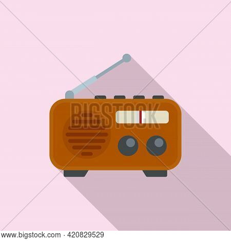 Nursing Radio Icon. Flat Illustration Of Nursing Radio Vector Icon For Web Design