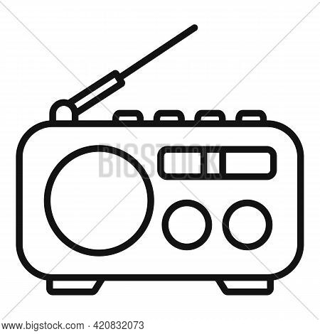 Nursing Radio Icon. Outline Nursing Radio Vector Icon For Web Design Isolated On White Background