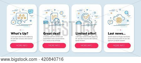 Set Of Education Icons, Such As Ranking Star, Chemistry Lab, Internet Document Symbols. Mobile Scree