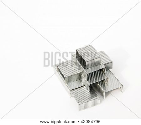 Vertical empilhados grampo em branco