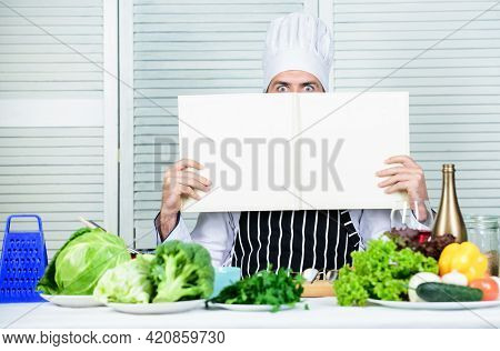 Culinary Recipes Book Concept. Improve Cooking Skill. Useful Book For Cooking. Start Culinary Career