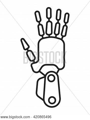Arm Prosthetics Symbol For Web Design, App. Orthopaedic Rehabilitation Icon