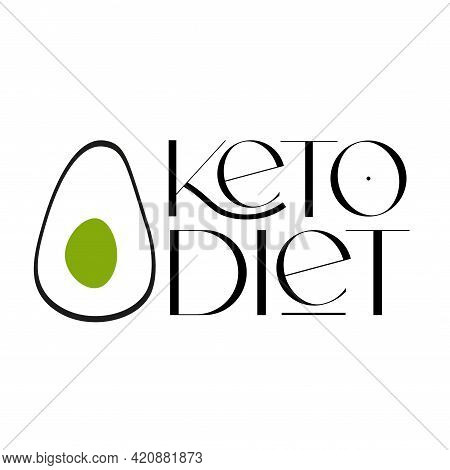 Keto Friendly Diet Vector Design Elements. Logo