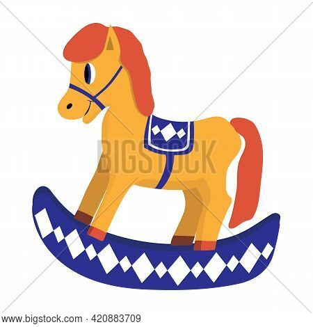 Rocking Horse. A Toy For Preschool Children. Vector Illustration