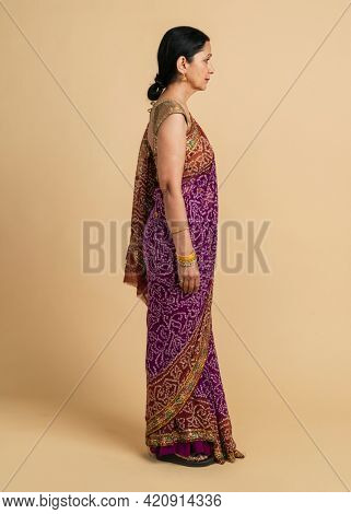 Indian woman in a traditional saree
