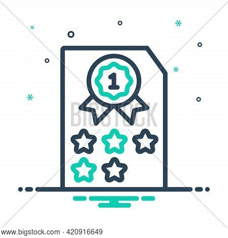 Mix Icon For Rank Class Category Grade  Satisfaction Result Quality Achievement