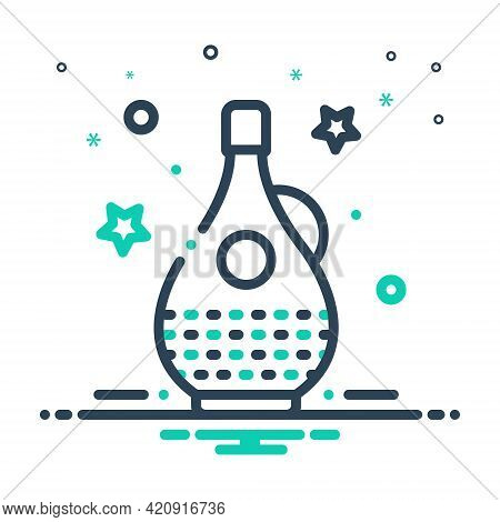 Mix Icon For Balsamic Jar  Clean Glossy Oleaginous