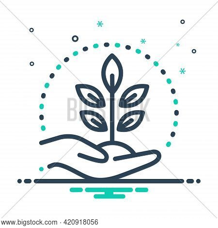 Mix Icon For Conserving Protection Conservancy Tutelage Grow Aegis