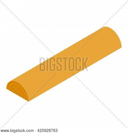 Plywood Log Icon. Isometric Of Plywood Log Vector Icon For Web Design Isolated On White Background