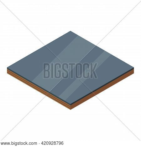 Plywood Wall Icon. Isometric Of Plywood Wall Vector Icon For Web Design Isolated On White Background