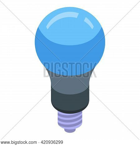 Uv Lamp Bulb Icon. Isometric Of Uv Lamp Bulb Vector Icon For Web Design Isolated On White Background