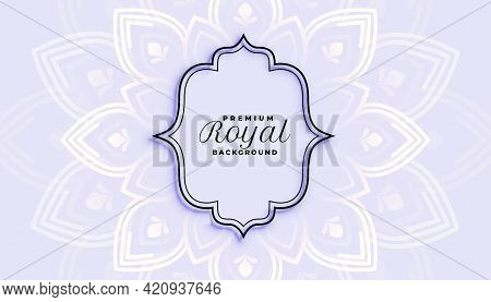 Royal Eithnic Style Decorative Background Design Template